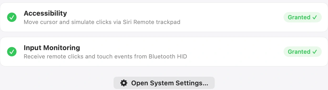 3. macOS permissions