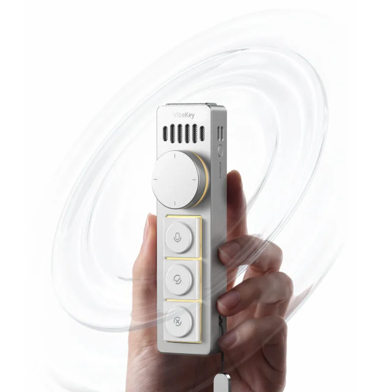 Official product photo of the Ulanzi Vibe Key control pad with buttons and scroll knob